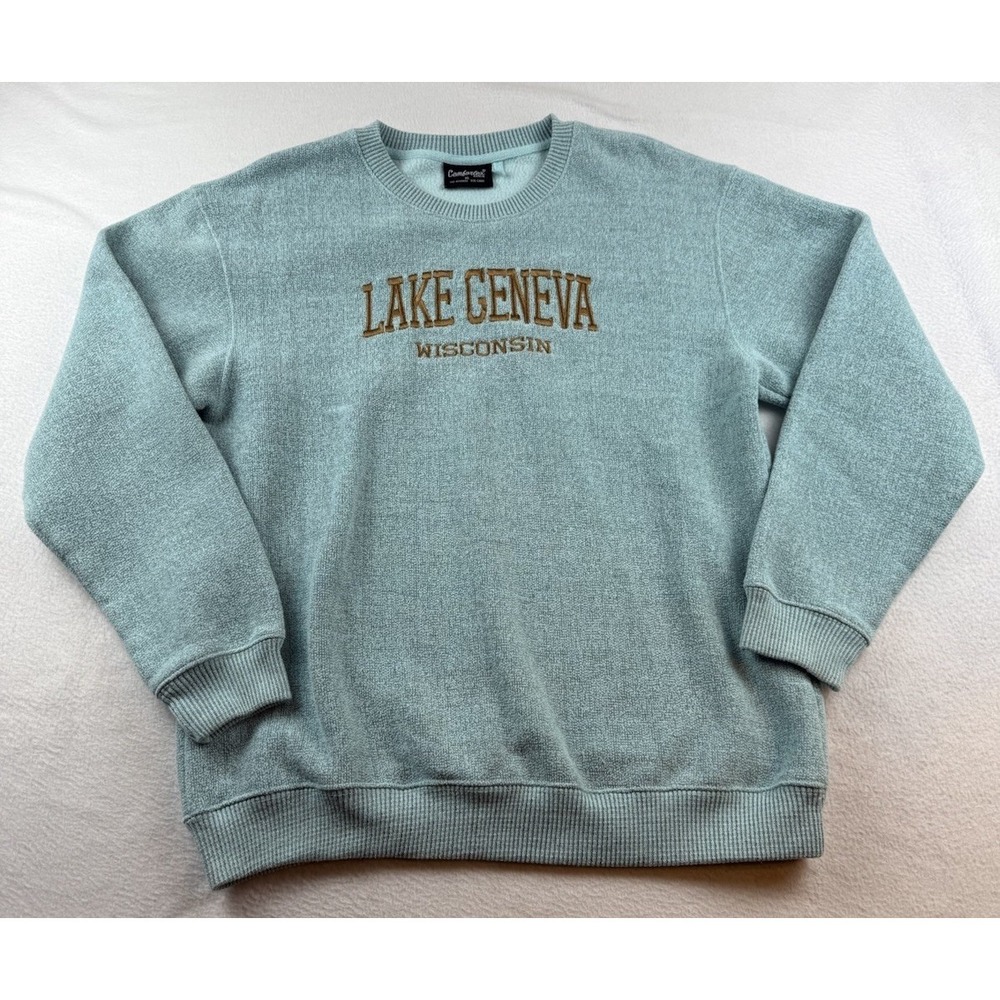 Comfortex USA Lake Geneva Wisconsin Fleece Lined Sweater Adult XL